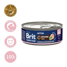 Brit Premium by Nature консервы для котят (Кролик)